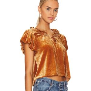 FREE PEOPLE NWOT // Velvet Top never worn.